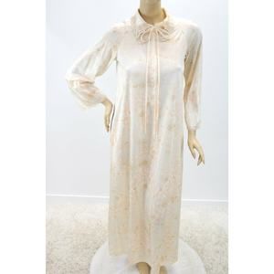 Vintage Miss Elaine Robe Small Housecoat Floral Nylon Cottagecore Granny Fem